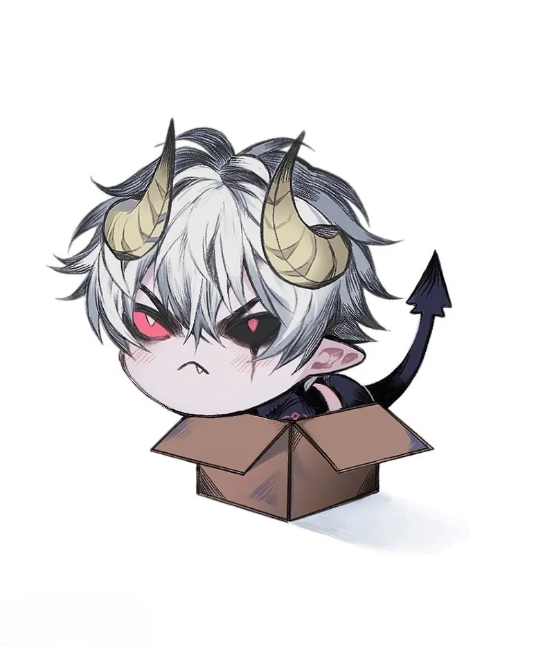 Ảnh chibi cute ngầu thể hiện sự đáng yêu và ngộ nghĩnh