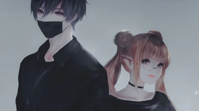 Ảnh anime nam nữ đôi mang đến những khoảnh khắc đáng yêu