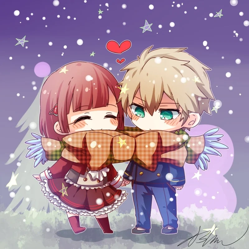 Ảnh cặp đôi anime chibi cute rời sẽ khiến bạn cảm thấy thích thú