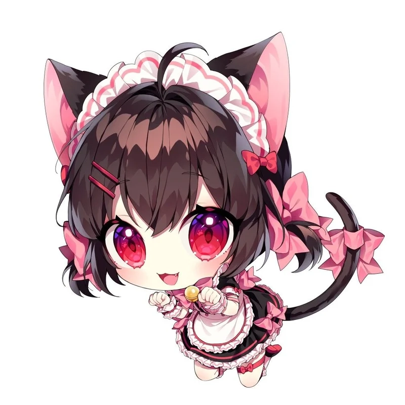 Ảnh chibi cute nữ đơn giản mang đến sự dễ thương và gần gũi