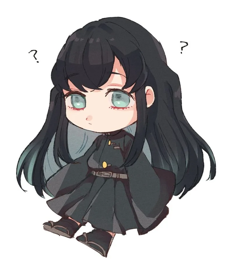 Hình ảnh Muichiro chibi cute khiến bạn không thể rời mắt