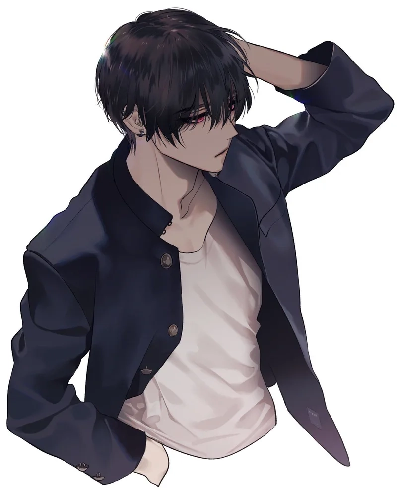 Hình nam đẹp anime thể hiện sự quyến rũ và phong cách