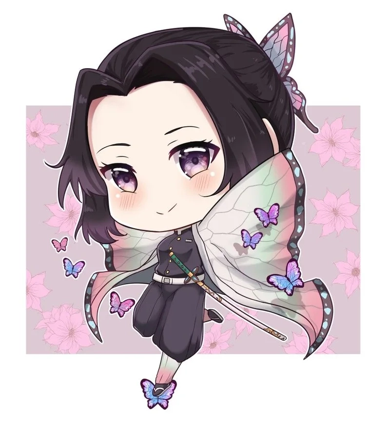 Hình ảnh Shinobu chibi cute sẽ khiến bạn cảm thấy vui vẻ hơn