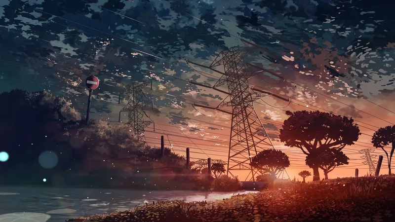 Ảnh nền máy tính phong cảnh anime mang đến sự sống động và phong cách riêng