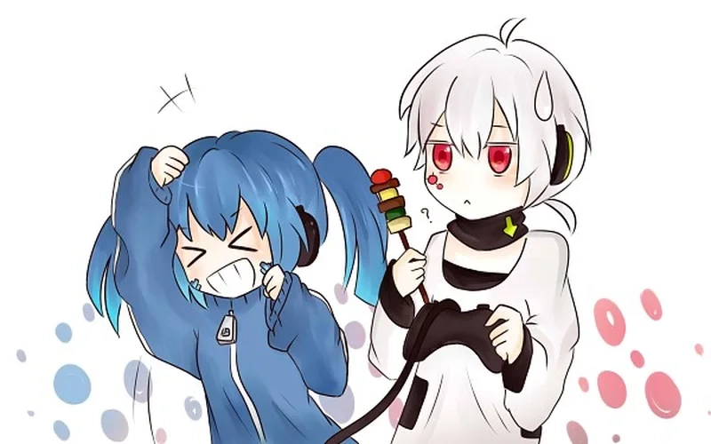 Hình nền anime cặp đôi cute sẽ làm cho màn hình của bạn thêm phần ấn tượng