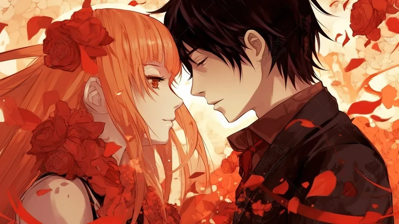 Hình anime 2 người thể hiện tình bạn và sự gắn kết