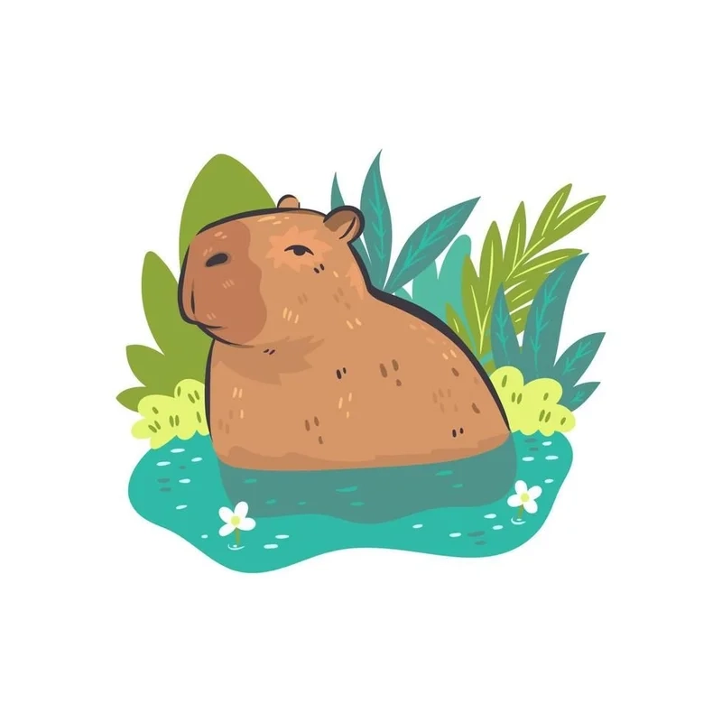 Capybara wallpaper mang đến sự dễ thương cho không gian của bạn