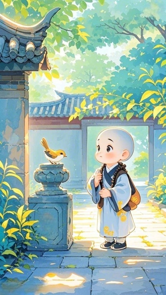 Hình chú tiểu đáng yêu sẽ khiến bạn mỉm cười