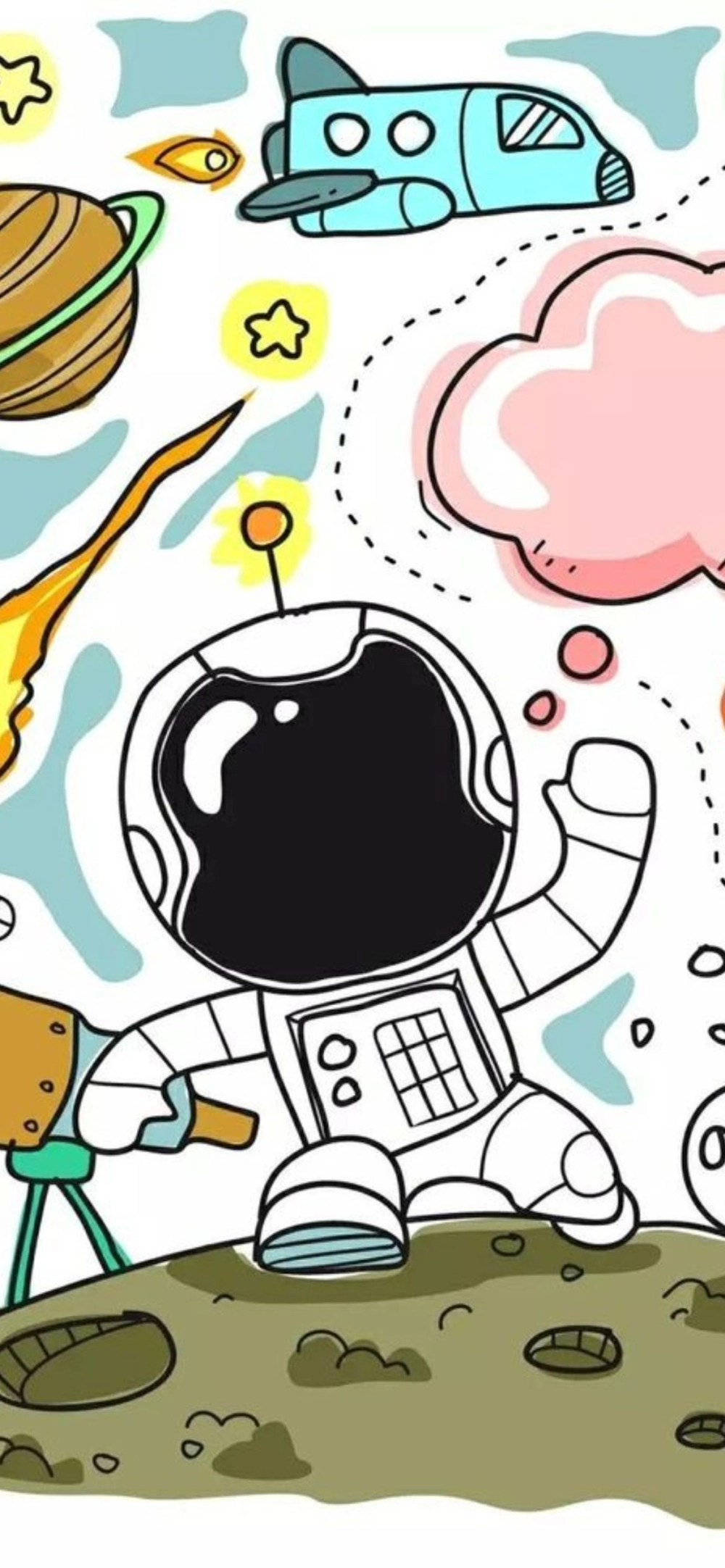 Cảm xúc nhẹ nhàng cùng avatar phi hành gia buồn tâm trạng