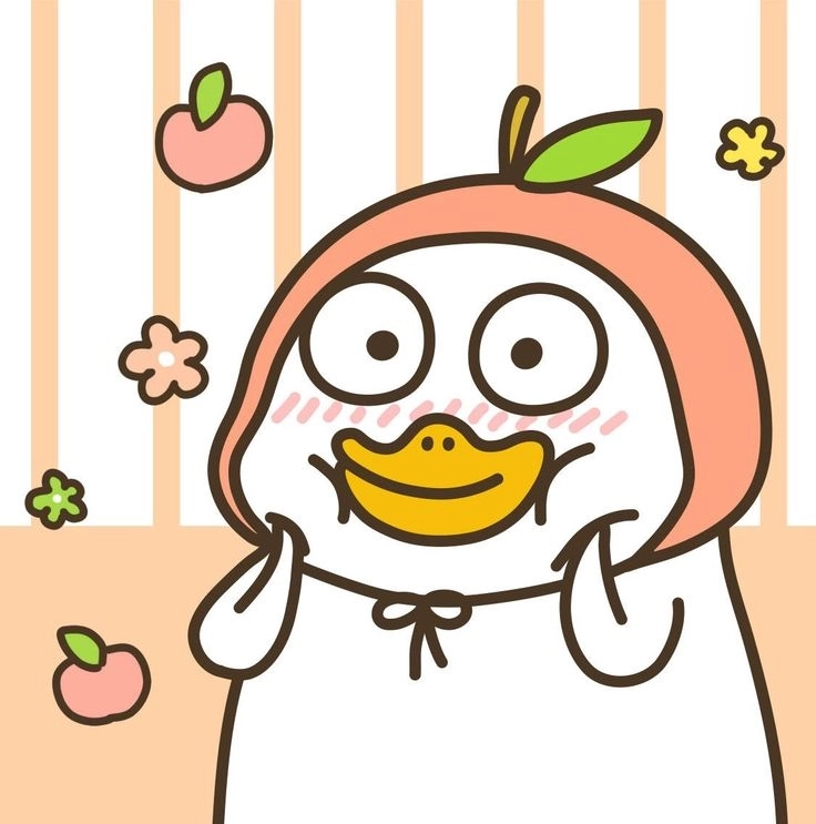 Avatar hình con vịt cute hài hòa cùng avatar vịt hài hước