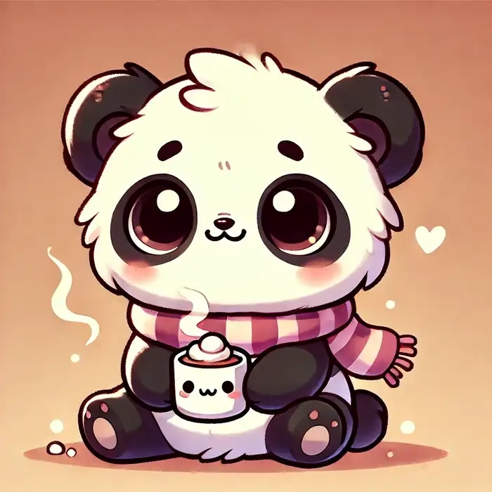 Ngắm hình gấu trúc chibi cute cực dễ thương và ngộ nghĩnh