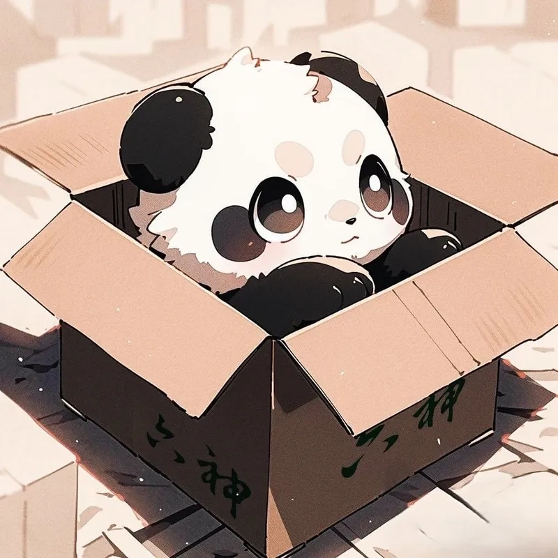 Hình nền gấu trúc chibi cho điện thoại tỏa sáng