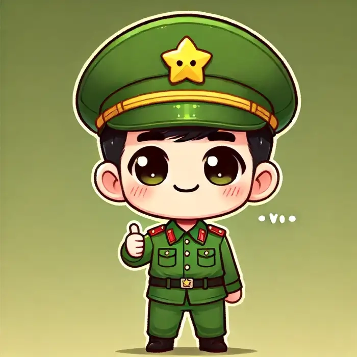 Tuyển chọn ảnh bộ đội chibi siêu cute cho bạn tải về