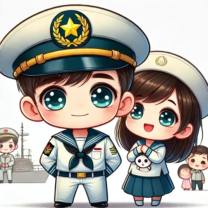Khám phá sự mạnh mẽ và dễ thương của bộ đội hải quân chibi