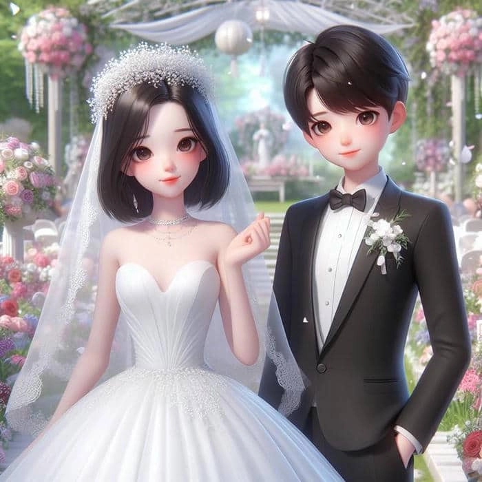 Xem bộ sưu tập ảnh chibi cô dâu chú rể ngộ nghĩnh