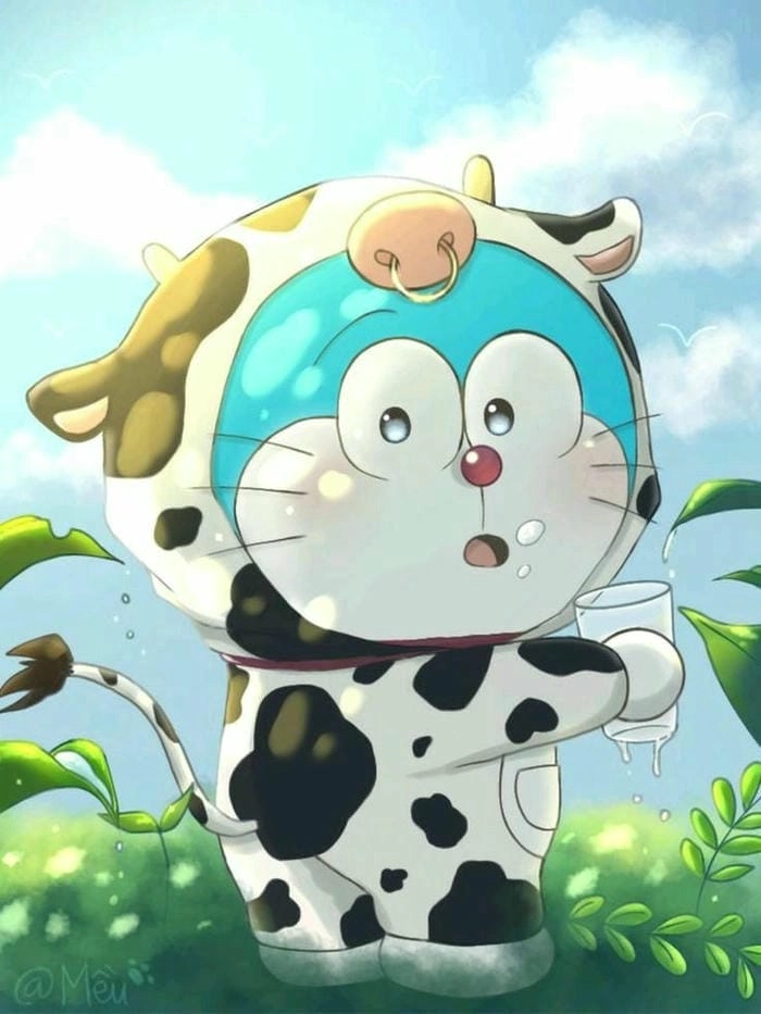Ảnh doraemon chibi cute làm avatar cực xinh