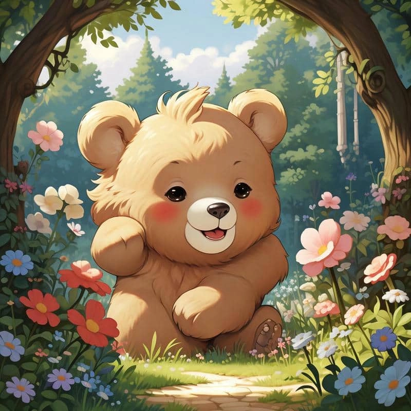 Tận hưởng chibi gấu cute vui nhộn và cực đáng yêu