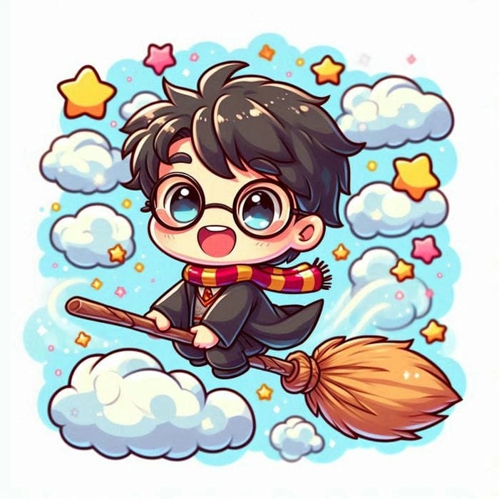 Sưởi ấm cùng harry potter chibi blanket dễ thương