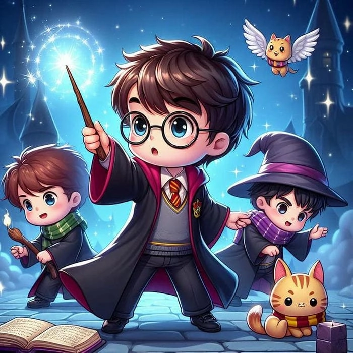 Khám phá thế giới harry potter chibi siêu dễ thương