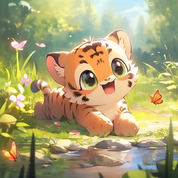 Thỏa sức sáng tạo với con hổ chibi dễ thương