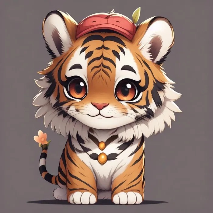 Trở thành họa sĩ với vẽ con hổ chibi dễ thương