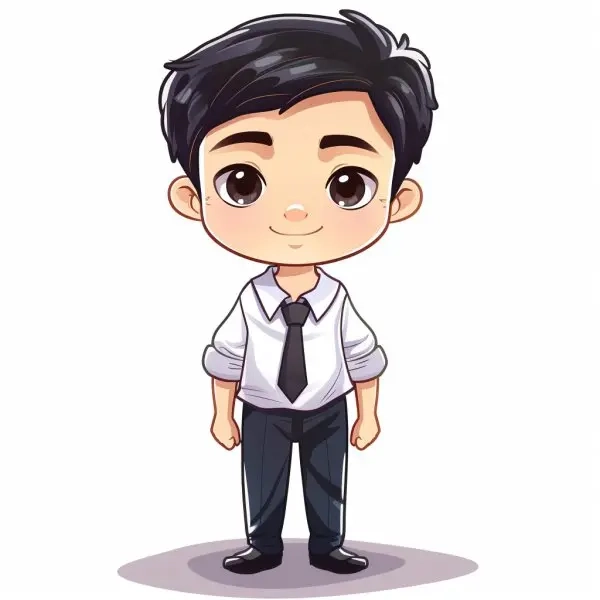 Tận hưởng hình chibi học sinh cute chuẩn phong cách Nhật Bản