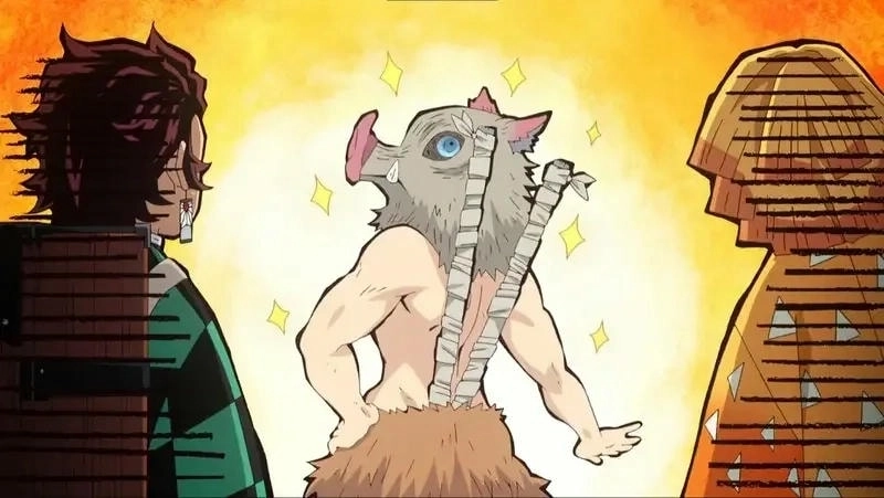 Ngắm demon slayer inosuke face đầy biểu cảm