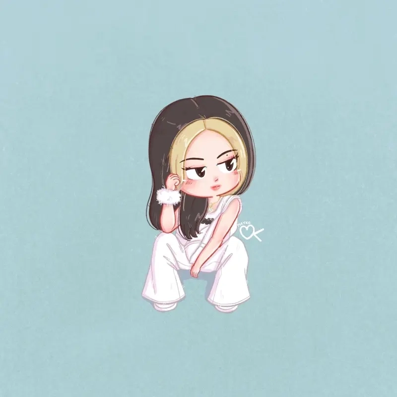 Blackpink chibi jennie khiến fan tan chảy