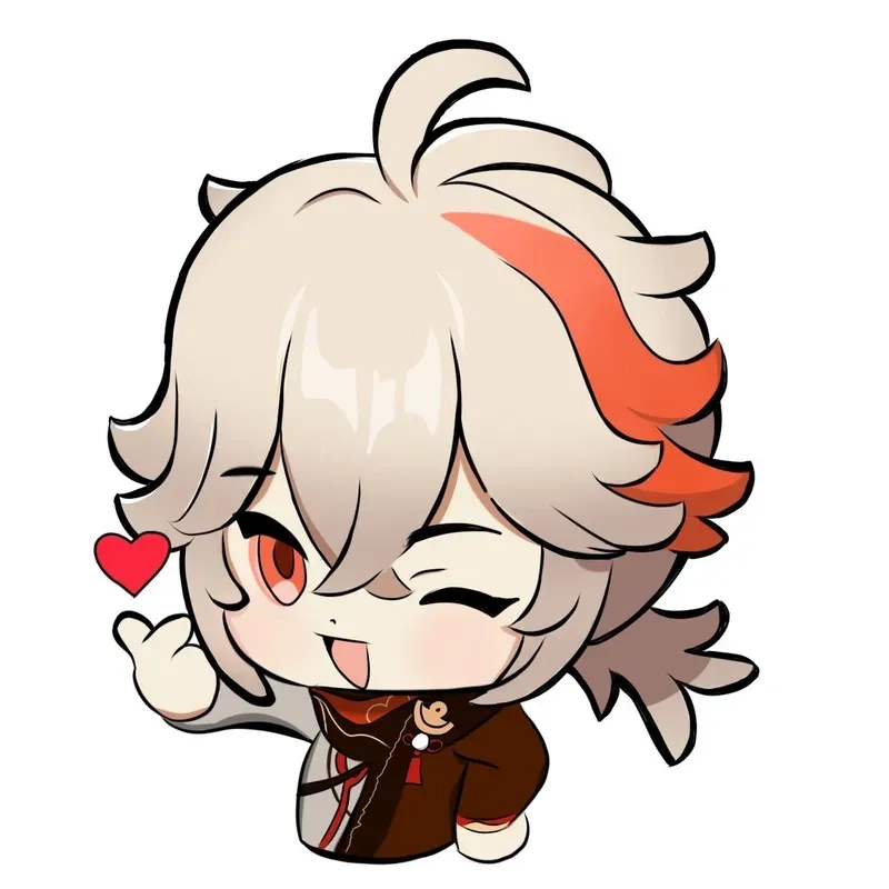 Ngắm kaedehara kazuha chibi dễ thương và sáng tạo