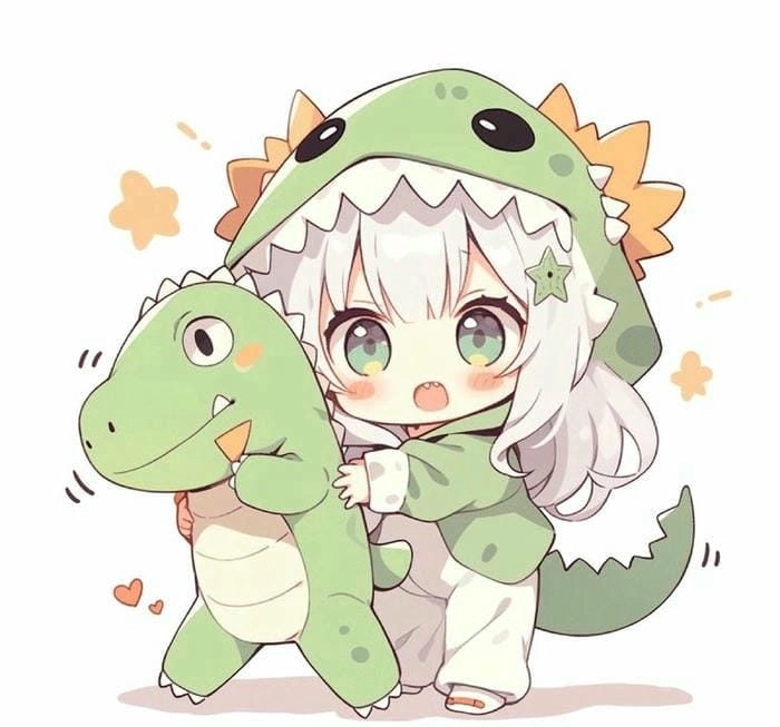 Phong cách dễ thương cùng cute chibi avatar khủng log