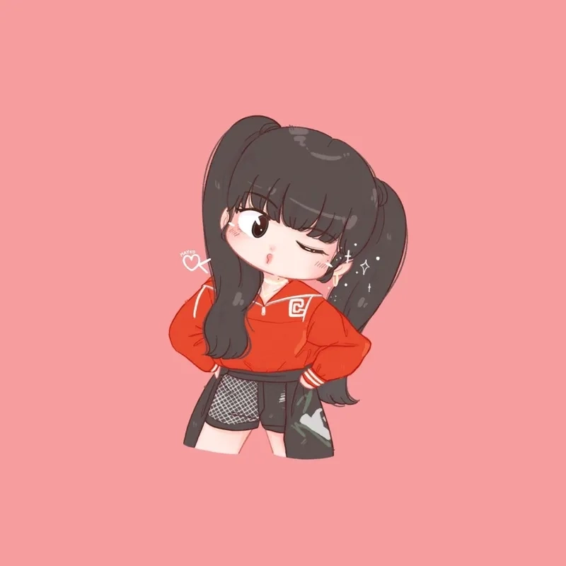 Hình lisa chibi dành cho fan girl