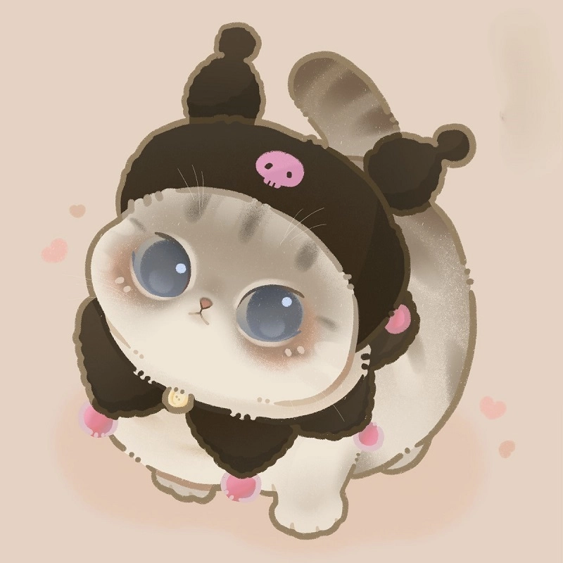 Ngắm con mèo chibi đáng yêu vui nhộn cả ngày