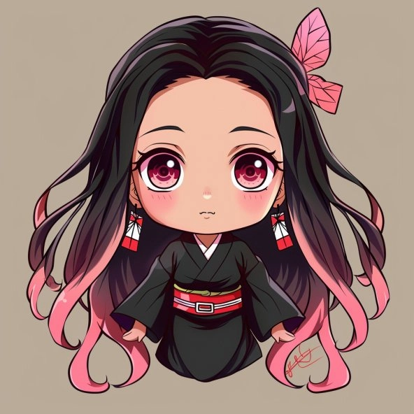 Chiêm ngưỡng hình ảnh nezuko chibi đầy màu sắc