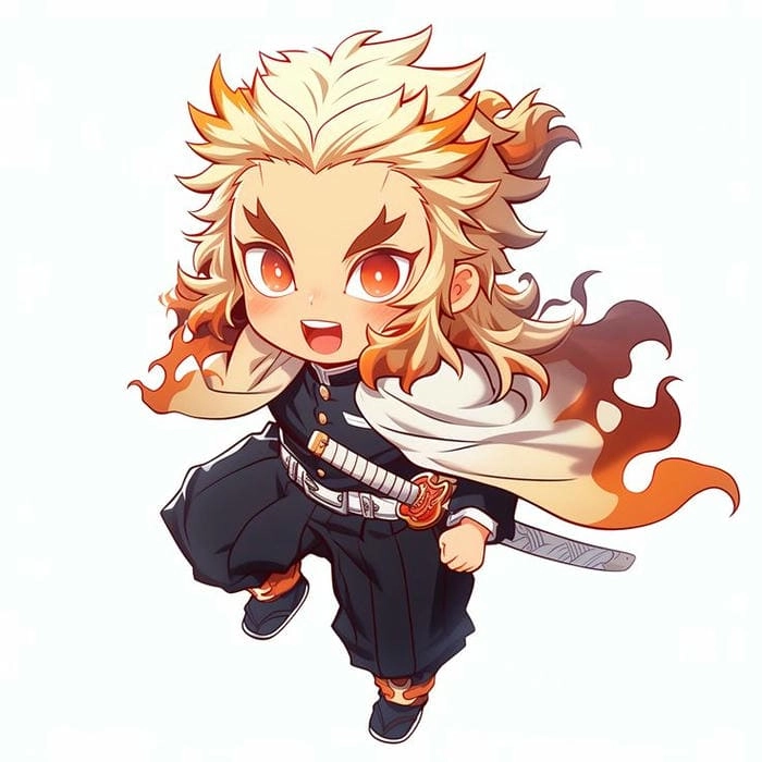 Bé nào cũng mê cute rengoku chibi siêu xinh xắn