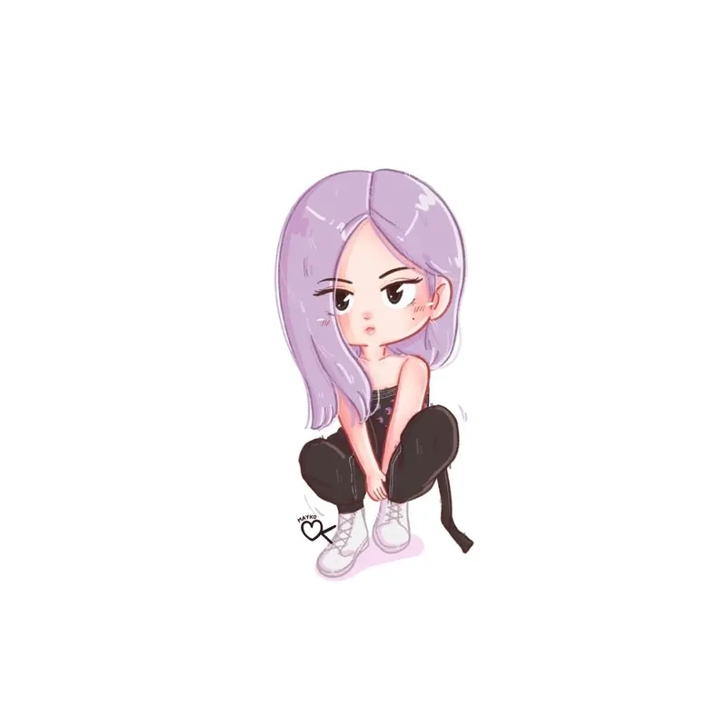 Hình rose chibi phù hợp làm avatar