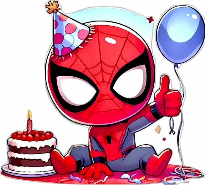 Thử sức tô màu spider man chibi sáng tạo cho bé