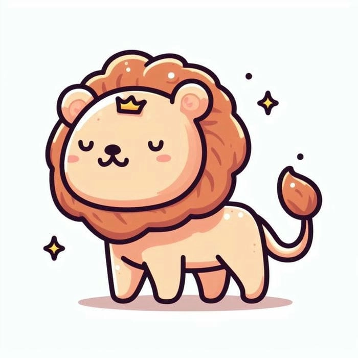 Khám phá cung sư tử chibi với biểu cảm dễ thương