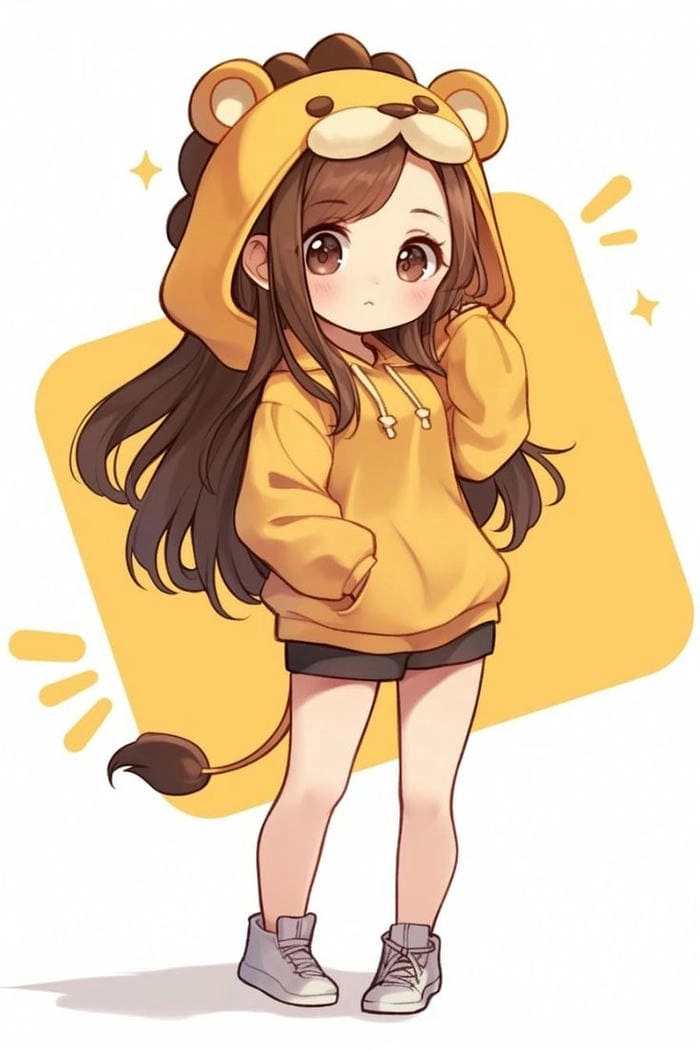Sưu tầm ảnh cung sư tử chibi đáng yêu cho bộ sưu tập
