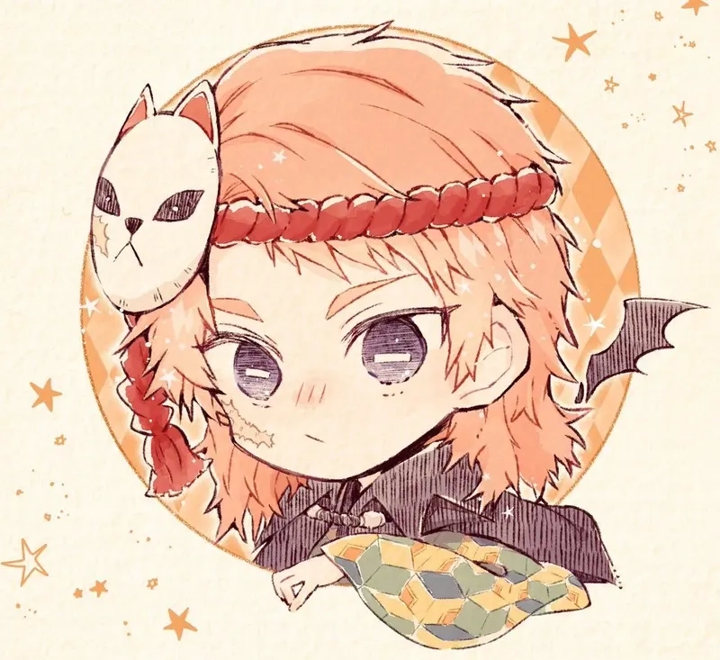 Ngầu mà dễ thương lưỡi gươm diệt quỷ chibi cute