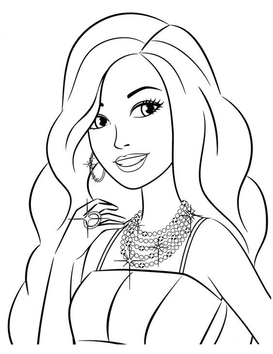 Thỏa sức vui với tô màu barbie hấp dẫn cho bé