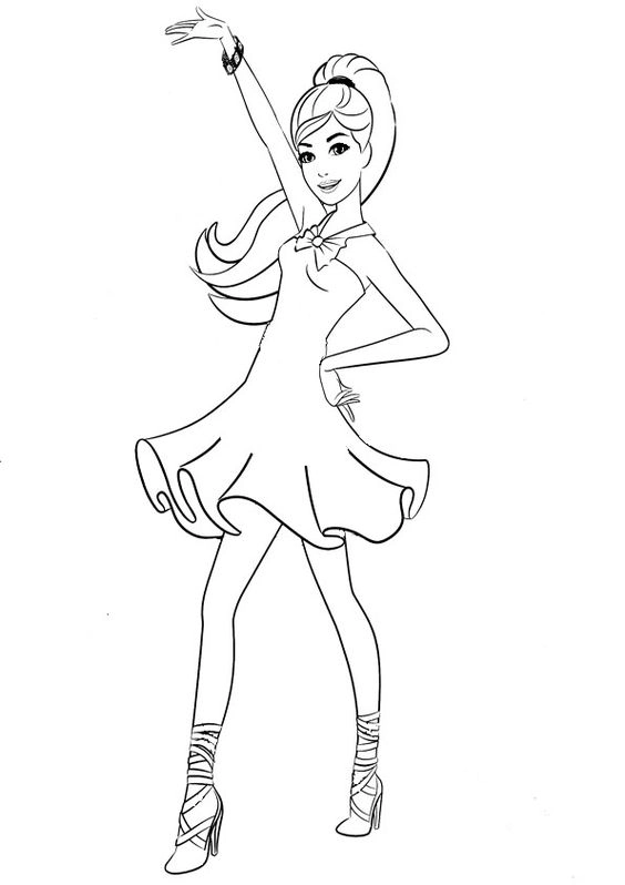 Khám phá tranh tô màu barbie cute đáng yêu nhất