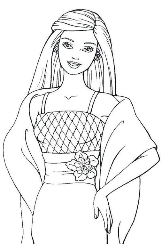 Tận hưởng niềm vui cùng tranh tô màu công chúa barbie