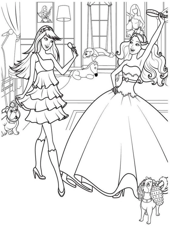 Sáng tạo phong cách mới với tranh tô màu barbie thời trang