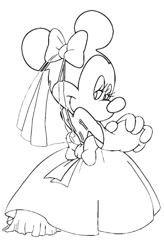 Tô ngay tranh tô màu chuột mickey minnie đáng yêu