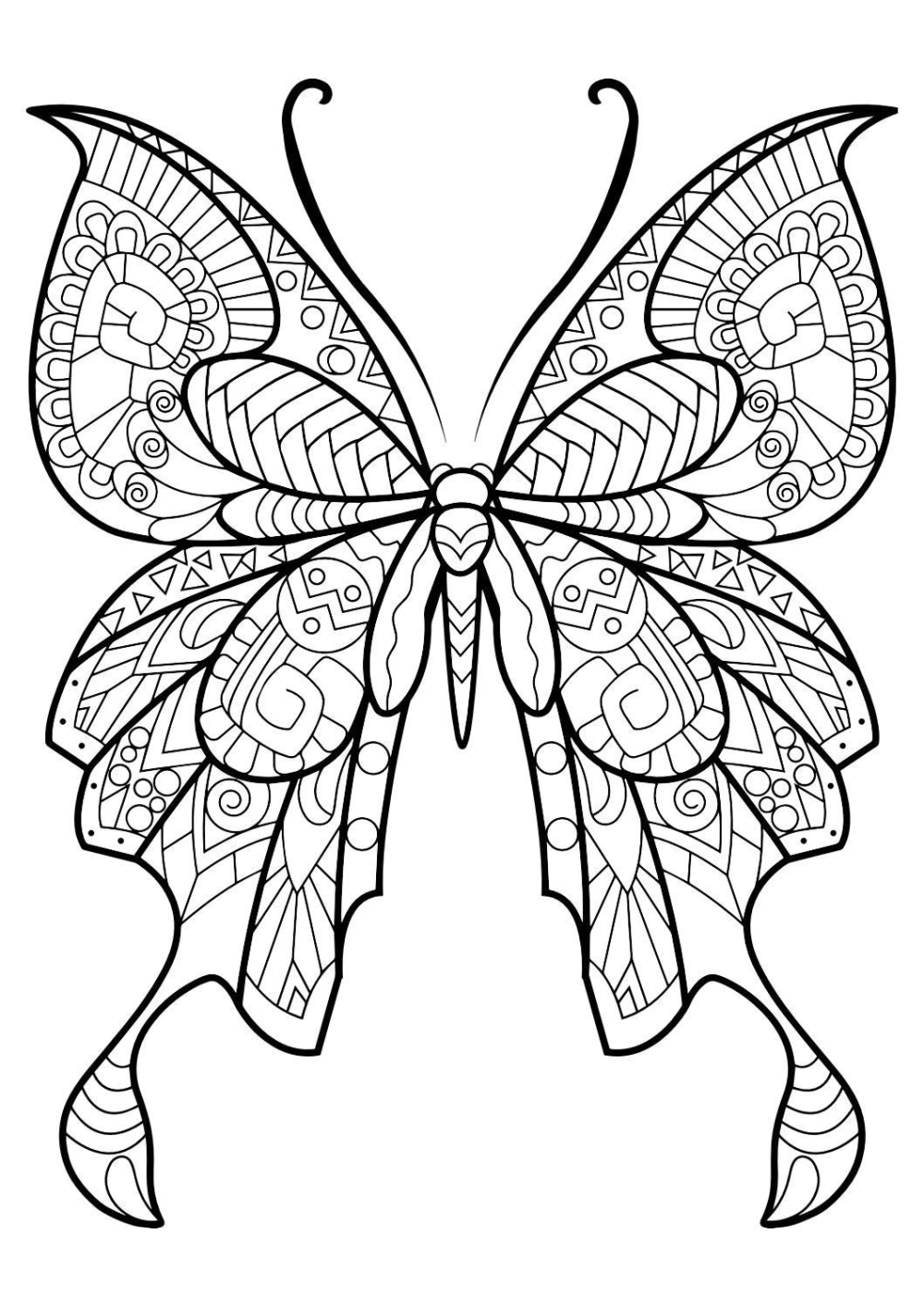 Thỏa sức tô vẽ với tranh tô màu con bướm cho bé