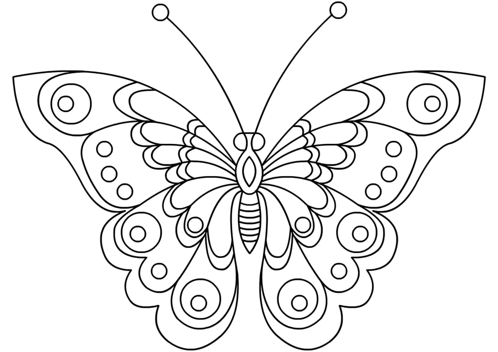Khám phá tranh tô màu bướm sống động và dễ thương