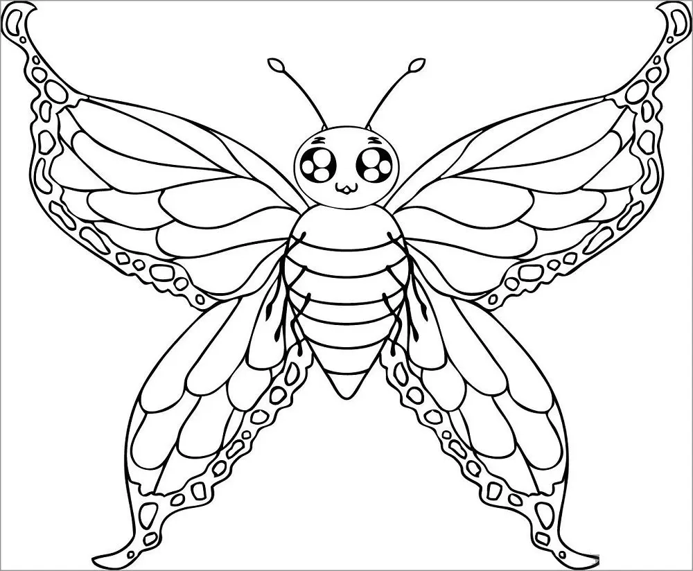 Khám phá nét đẹp quyền quý với tranh tô màu con bướm chúa