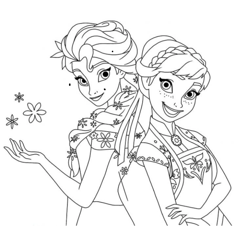 Giờ chơi thú vị với tranh tô màu công chúa cho bé đáng yêu