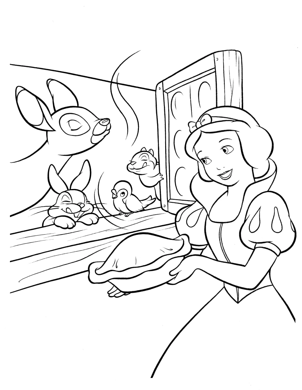 Tận hưởng tranh tô màu công chúa bạch tuyết đẹp nhất hôm nay