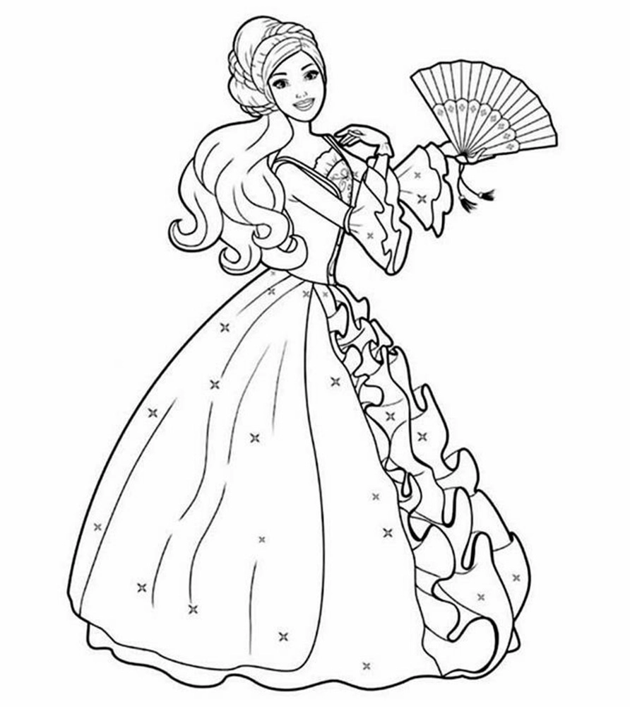 Khám phá tranh tô màu công chúa Anna Arendelle dễ thương